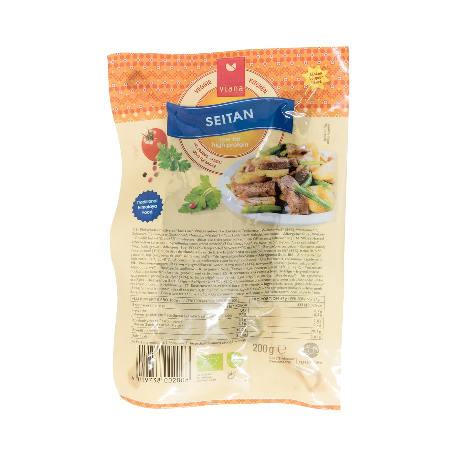 Viana Seitan - 200 g Bio : Amazon.de: Lebensmittel & Getränke
